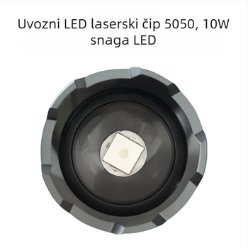 Glava lampe za noćni ribolov s USB vanjskim napajanjem, konstantan struja, 5V podesivo fokusiranje, tri LED izvora, domet 200–500 m