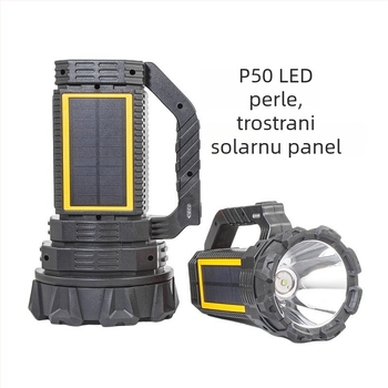 P50 LED svjetiljka sa solarnim napajanjem, 10W LED, dugotrajna, domet 200-500 m