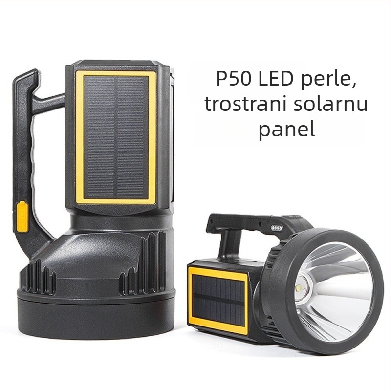 P50 LED svjetiljka sa solarnim napajanjem, 10W LED, dugotrajna, domet 200-500 m