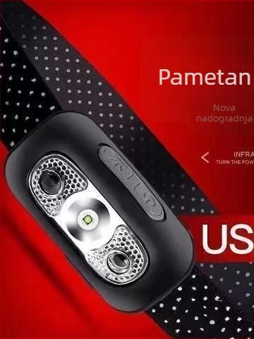 LED čelna svjetiljka – punjiva, na glavi, vodootporna, domet 10 m, trajanje 3–10 h
