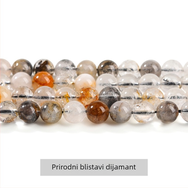 Jingde Jewelry Prirodne blistave dijamantne labave perle, Ručno izrađeni DIY dodaci za nakit, polugotove kristalne perle, Raspršene perle