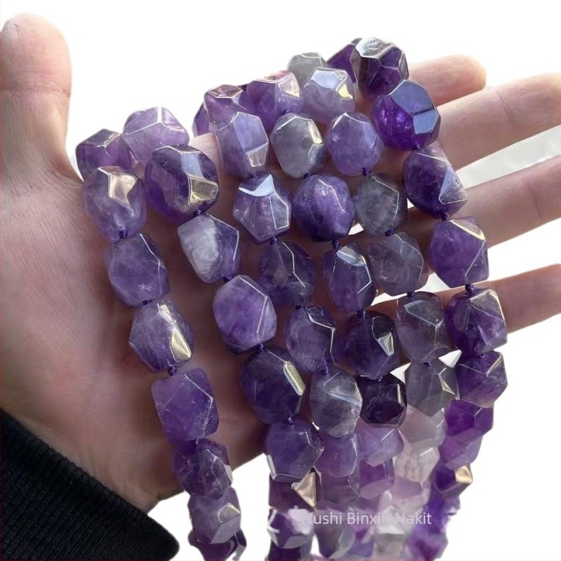 Binxin Jewelry Prirodne ametistne slobodne perle za DIY nakit – poluproizvod, rezanje, brušenje i poliranje