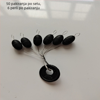 Set svemirskih perli za morski ribolov: svemirske perle, maslinaste perle i gumene perle