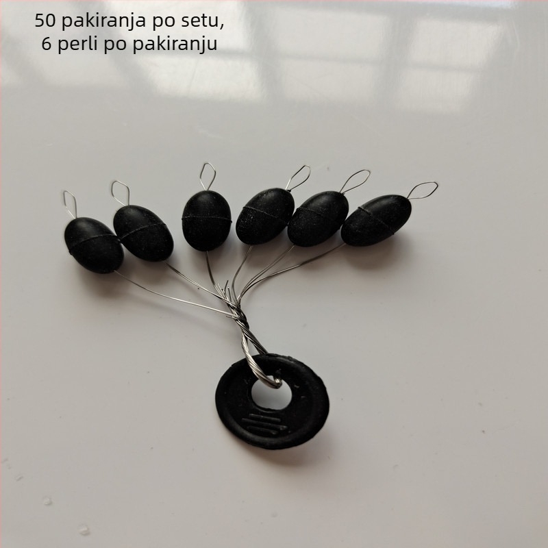 Set svemirskih perli za morski ribolov: svemirske perle, maslinaste perle i gumene perle