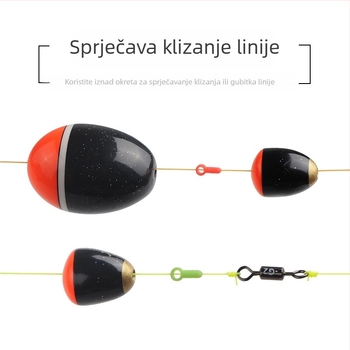 Kesi gumene kuglice za kameniti ribolov – sprječavanje sudara i gubitka pozicije (Podrijetlo: Kina; Materijal: Guma)