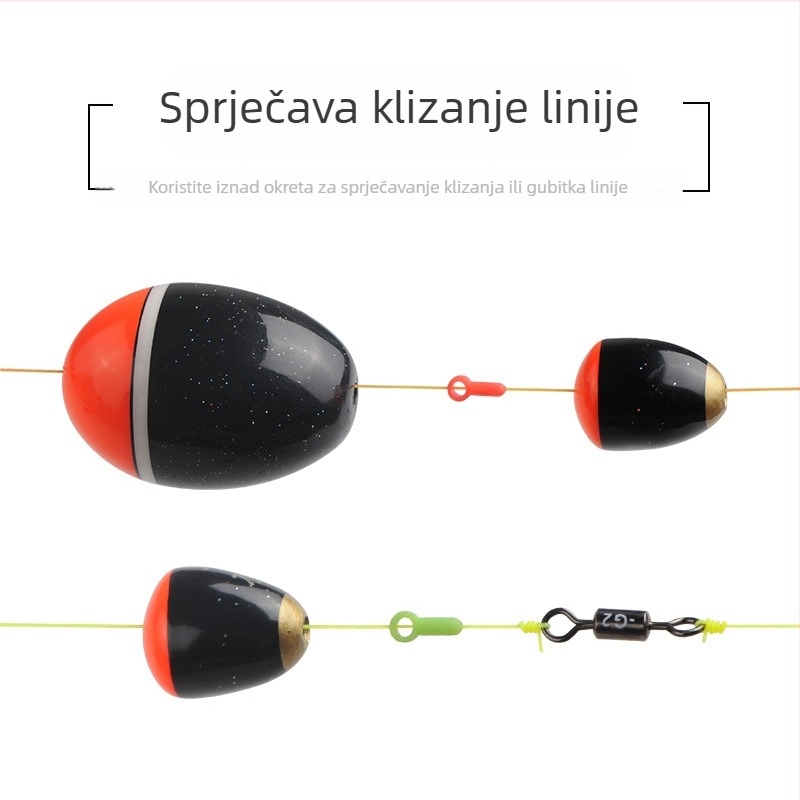 Kesi gumene kuglice za kameniti ribolov – sprječavanje sudara i gubitka pozicije (Podrijetlo: Kina; Materijal: Guma)