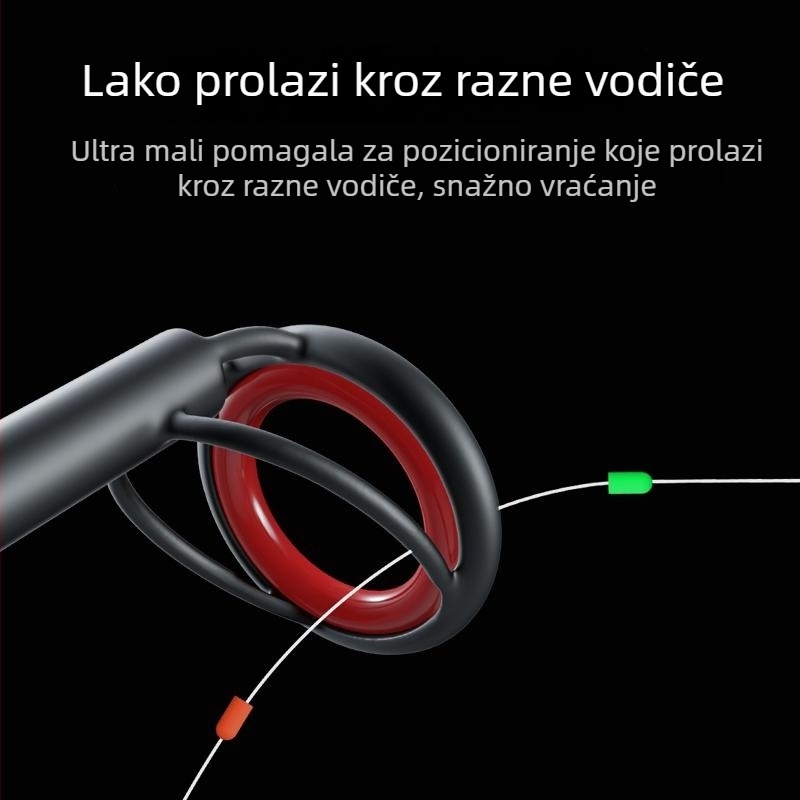 Set ribarske linije s kliznim plovcima, pamucni čvorovi, dvostruka polukružna zrna za duga bacanja, dvostruki pozicijski zaustavljači — Materijal: svila cvijeta; Podrijetlo: Drugo