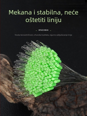 Silikonske Space Beans s zaključnim elementima – Ribolovni dodaci; Materijal: Silikon; Podrijetlo: Anhui; Vrsta proizvoda: Space Beans; Značajka: Zaključavanje