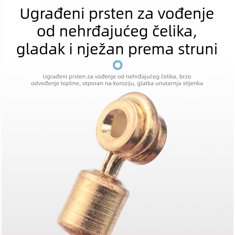 Set za morski ribolov s bakrenom glavom: svemirske perle, prsten u obliku osmice, veliki trbušni plovak, vanjski APO konektor