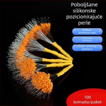 Kucheng silikonska pozicionirajuća perla za ribarsku liniju – visoka koncentriranost, lako prolaženje, spacer perla za natjecateljske linije