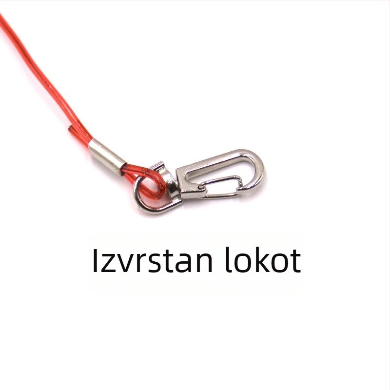 Čelično žično zadržavanje za štap za ribolov, duljina 3–20 m, zaštitni uže za štap s space beads