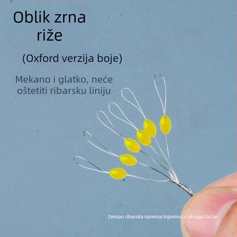 Set za ribolovnu liniju sa silikonskim zaključavajućim perlama, zrnima telećeg tetiva i malim dodacima