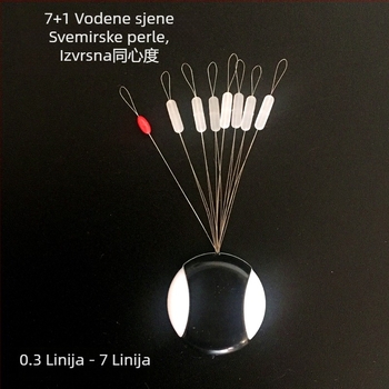 Prozirne silikonske perle za ribolovnu liniju – komplet pribora za ribolov