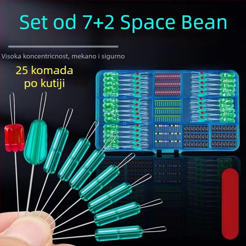 Set svemirskih perli - Komplet glavne linije za divlji ribolov i pribor za ribolov (Materijal: svileni cvijet; Podrijetlo: Drugo)