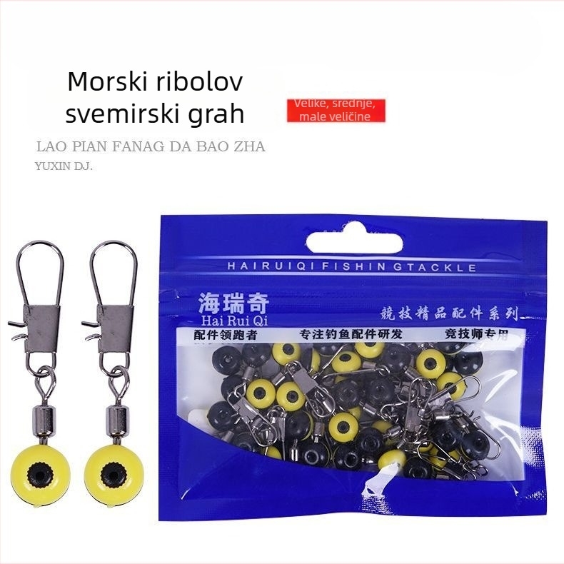 Nehrđajući čelični pinovi za ribolov i space beans za morski ribolov, u veličinama velikim, srednjim i malim, dodaci ribolovne opreme