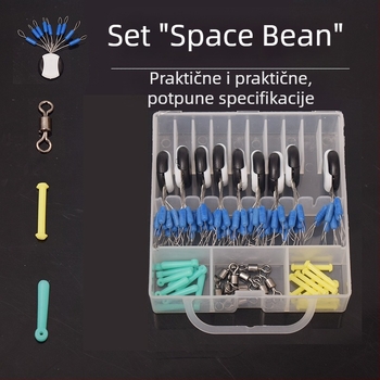 Set ribolovnih dodataka s vesmirske perle, 7+1 i 7+2 čvrste perle, uključuje perle protiv zaplitanja