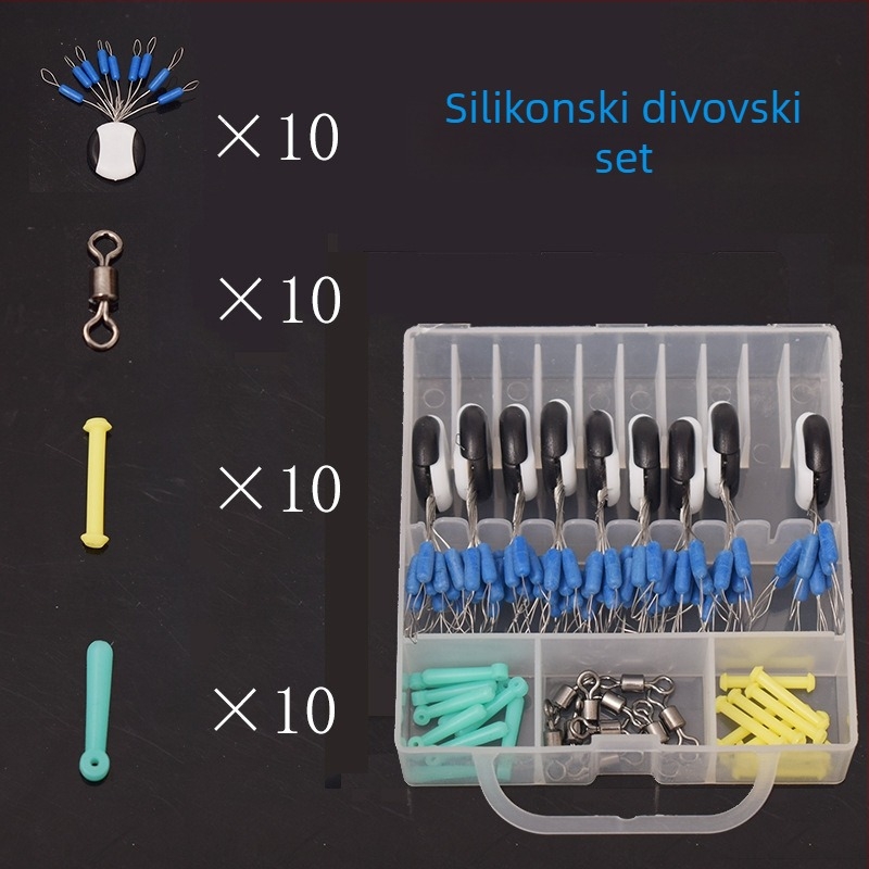 Set ribolovnih dodataka s vesmirske perle, 7+1 i 7+2 čvrste perle, uključuje perle protiv zaplitanja