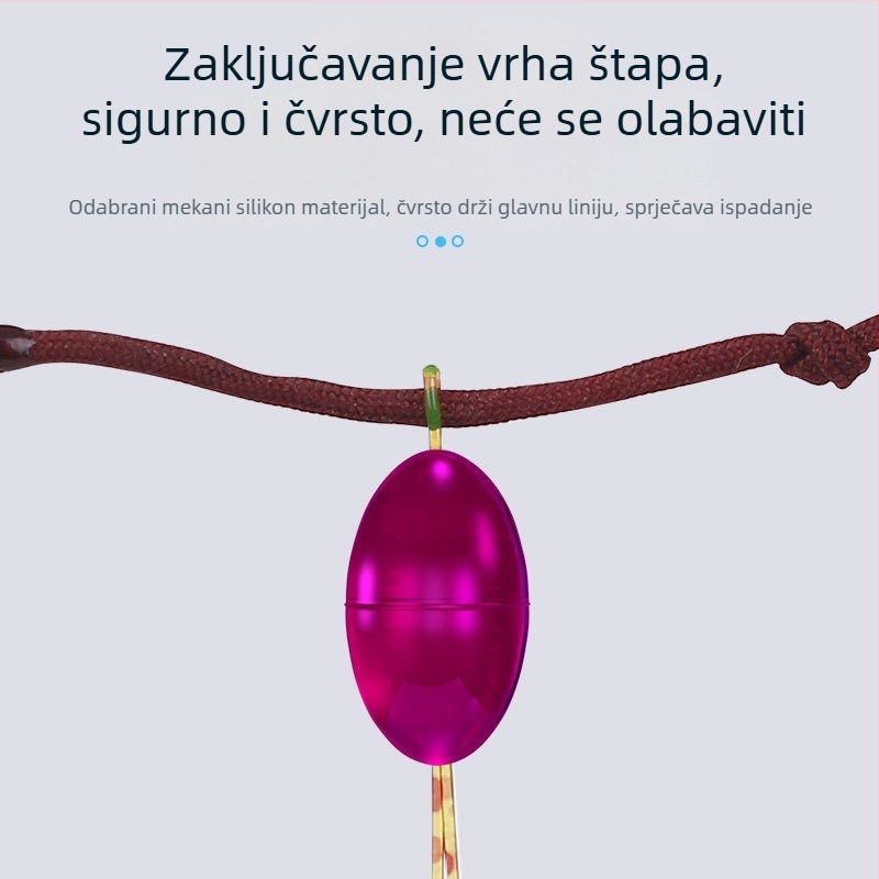 Silikonske ribolovne perle – maslinastog oblika, zaključavajuće velike perle za morski ribolov (Materijal: silikon)