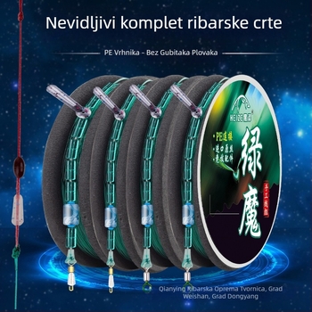 Time Hunter najlonska glavna linija – ručno spojena linija za ribolov, visoka čvrstoća, paket od 10 komada
