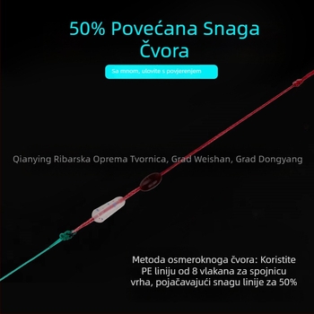Time Hunter najlonska glavna linija – ručno spojena linija za ribolov, visoka čvrstoća, paket od 10 komada