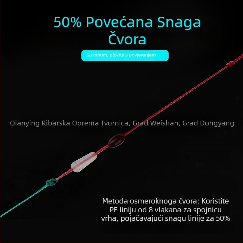 Time Hunter najlonska glavna linija – ručno spojena linija za ribolov, visoka čvrstoća, paket od 10 komada