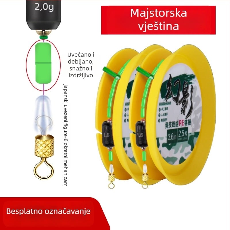 Glavna ribolovna linija od najlona — izuzetno snažna, paket 100, brend Fishing Rudder, OEM dostupan
