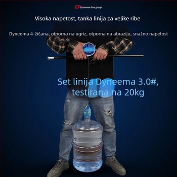 Set glavne linije s udicama za ribolov – materijal PE; Podrijetlo: Kopno Kine; Mjesto lova: Drugo