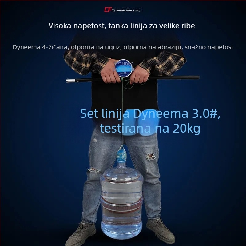 Set glavne linije s udicama za ribolov – materijal PE; Podrijetlo: Kopno Kine; Mjesto lova: Drugo