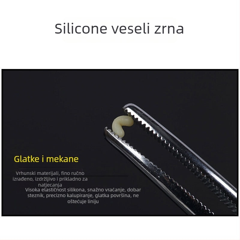 Oprema za ribolov: silikonske perle, otporne gumene perle, cilindrične razmakne perle 7+1