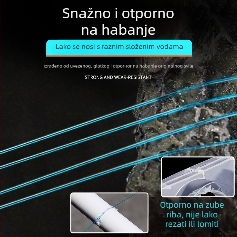 Najlonska glavna linija za ribolov - Visoka čvrstoća - 200 kom u kutiji - Famous sea