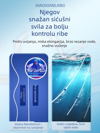 Ribolovni rig set s najlonskom glavnom linijom, 100 m, za ribolov uz rijeke i jezera