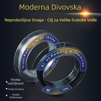 Glavna ribolovna linija — najlon, duljina 100 m, nosivost 30 kg, 5 komada u kutiji
