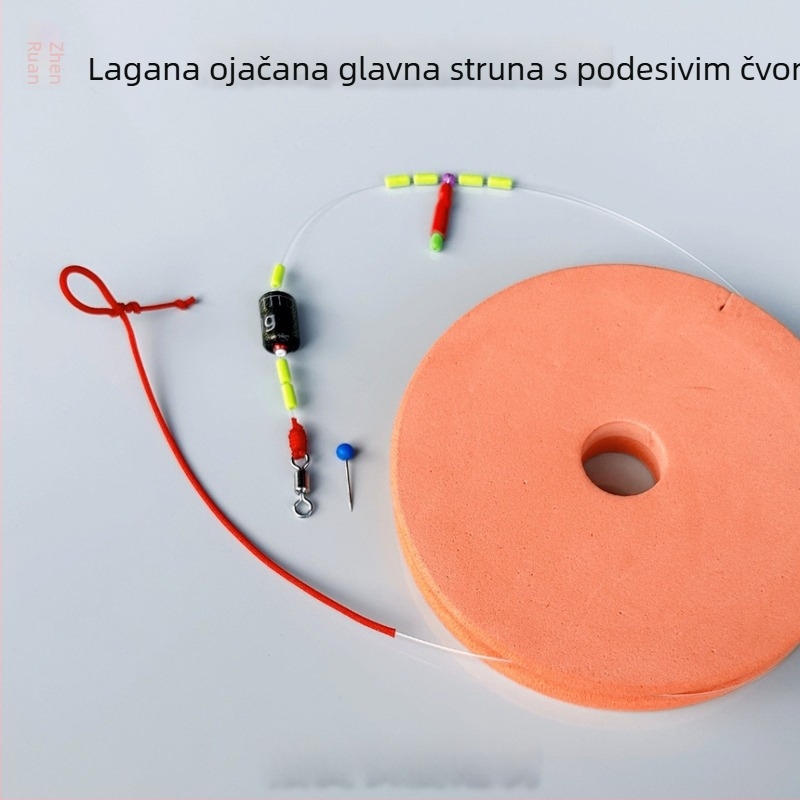 Glavna linija za velike ribe s nizom perlica, lagano ojačana, otporna na zaplitanje, namijenjena ribolovu u crnim jamama