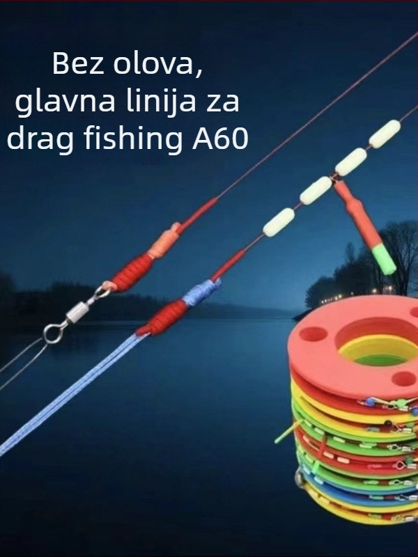 Najlonska linija za velike ribe (Nylon, bez olova, niska rastezljivost, visoka čvrstoća, rijeka ribolov)