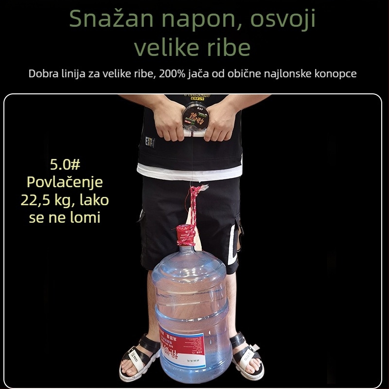 Glavna linija za ribolov — Materijal: Najlon; Snaga: Super jaka; Marka: Thousand Silk Square; Pakiranje: 10 pločica u maloj kutiji