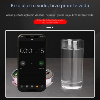 Podlini za ribolov od karbonskih vlakana, nosivost 20–220 lb