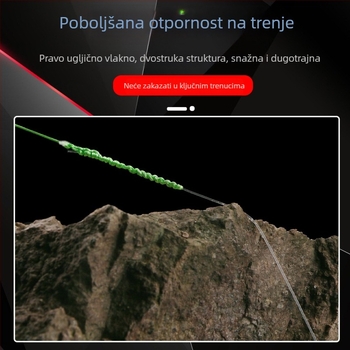 Podlini za ribolov od karbonskih vlakana, nosivost 20–220 lb