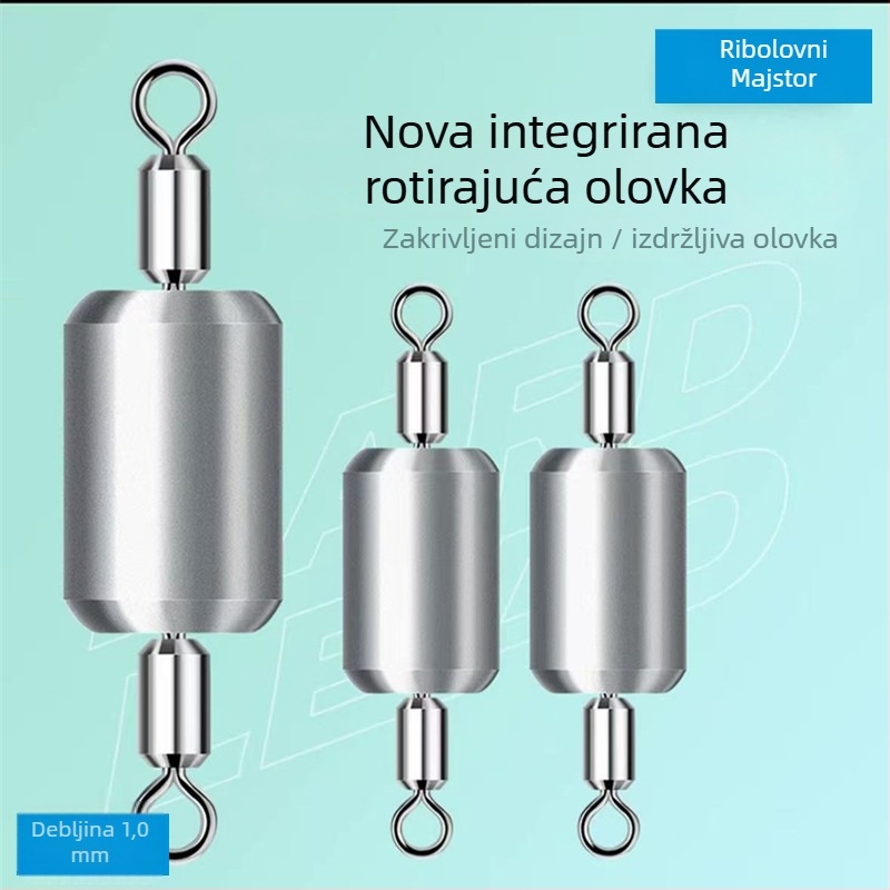 Najlonska glavna linija za pecanje u tamnim jamama, set dužine 3,6 m, s integriranim olovnim utegom i ojačanim dijamantnim čvorom