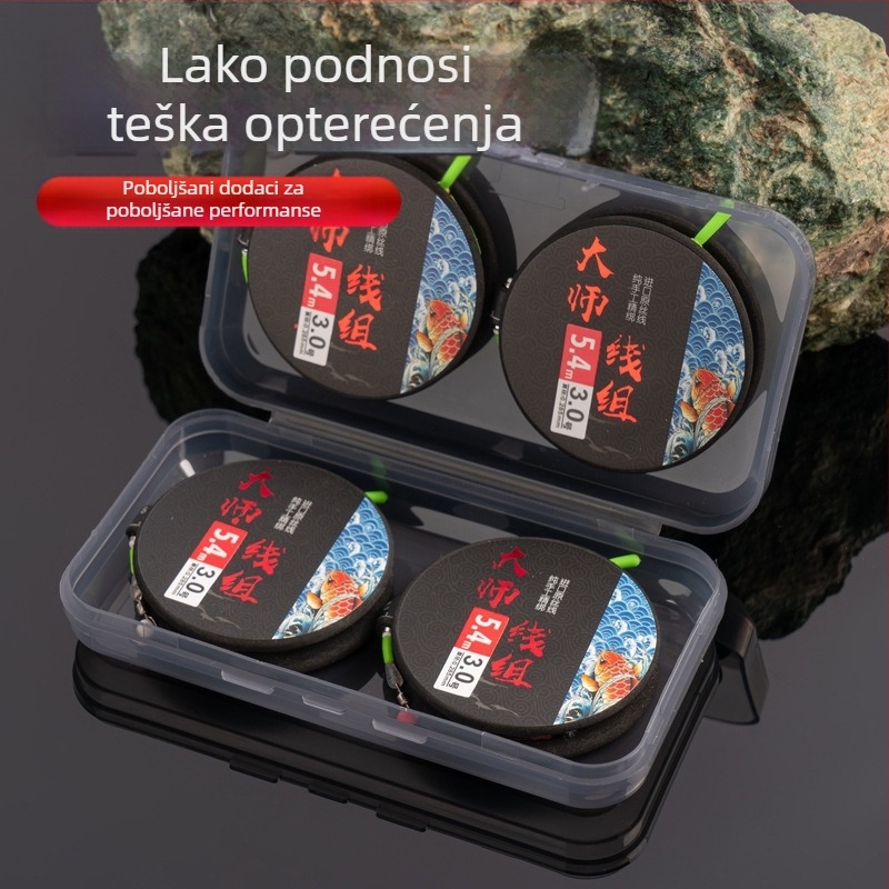 Yukui Set glavne linije bez čvorova – najlon glavna linija za rekreacijski ribolov, pogodna za jezera i rijeke, duljine 3,6–8,1 m