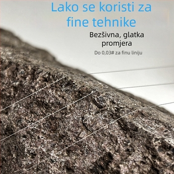 Podlinija za ribolov, PE vlakno s četiri niti, otporna na habanje, otporna na ugrize, visoke napetosti