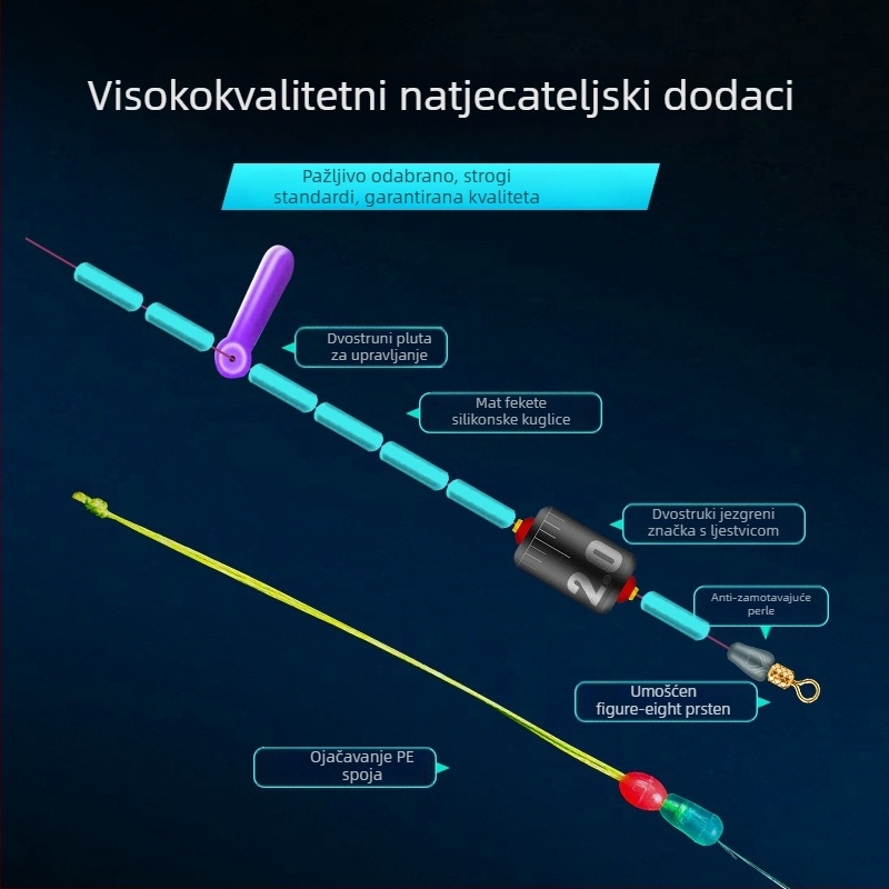 Chuanji glavna linija, najlon, ručno vezana, gotov komplet