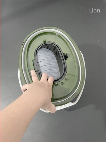 Ovalna posuda za žive ribe s filtrom, dvostruka PP, za potoke, 714 g