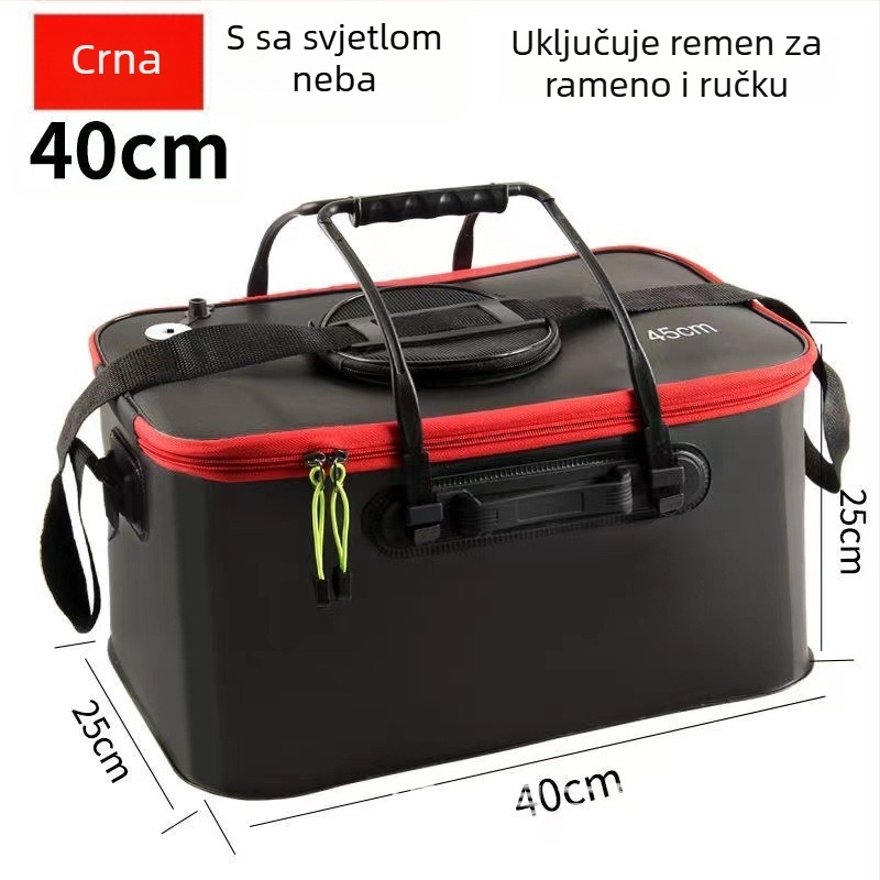 Koš za žive ribe sa sklopivim EVA dizajnom, ojačan i višestruke namjene (Materijal: EVA; Bruto težina: 1)