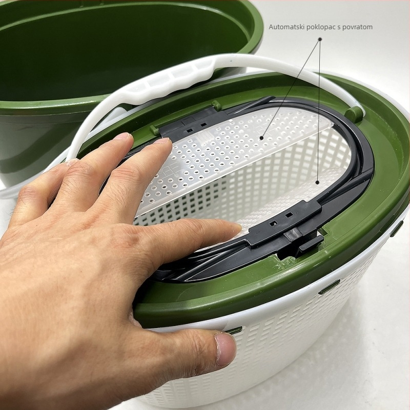 Dvostruko-slojni koš za žive ribe za vanjski ribolov • Materijal: PP • Težina: 1 kg