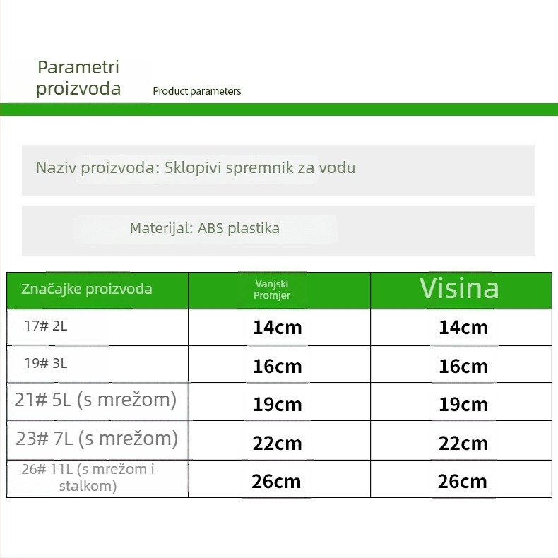 ABS sklopiva kanta za žive ribe s poklopcem i užetom, prenosiva kanta za ribolov