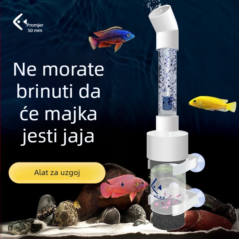 Inkubator za jaja riba za ciklide, jedinstven oblik, akrilni materijal, inkubacijska funkcija, oprema za akvarij, marka Yuer