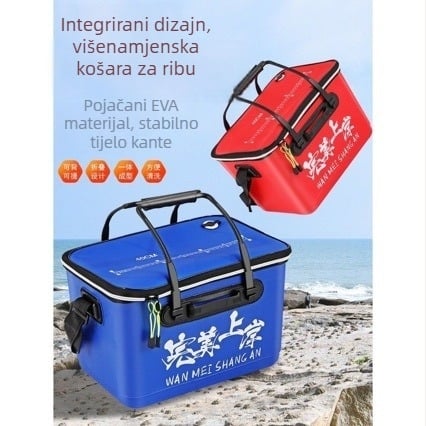 Kanta za ribe EVA – jednoplošna, debeli zidovi, za živu ribu i mamac