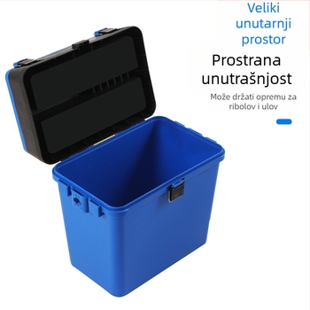 Višenamjenska kutija za ribolov mamaca, lagana sjednica kutija, debela konstrukcija, otporna na habanje, otporna na padove (Materijal: Drugo; Ukupna težina: Drugo)