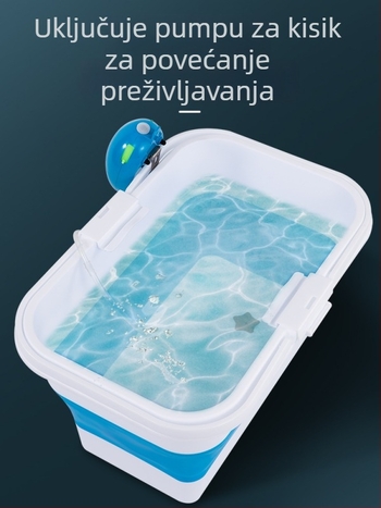 Sklopiva košnica za žive ribe za ribolov, višenamjenska kutija za mamce, prijenosni čvrsti spremnik vode