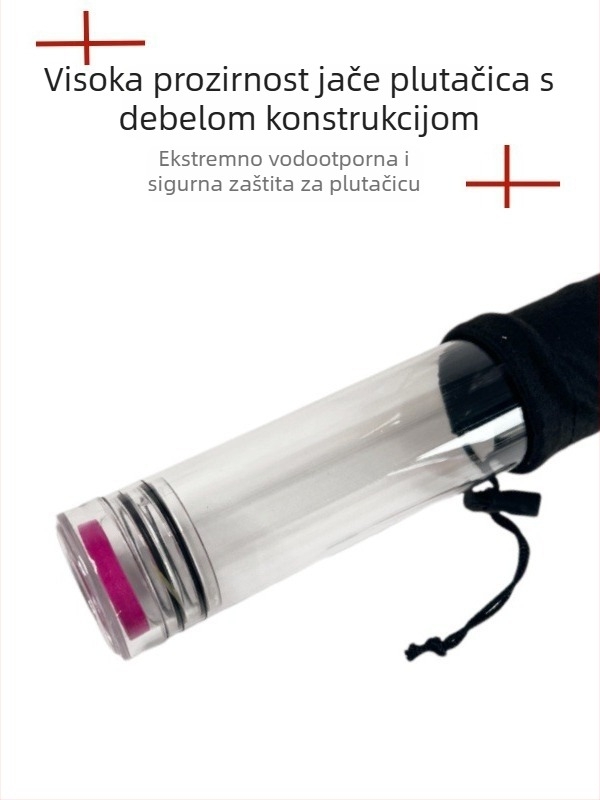 Prozirni produženi cijev za plovke za ribolov – s višestrukim odjeljcima, akril